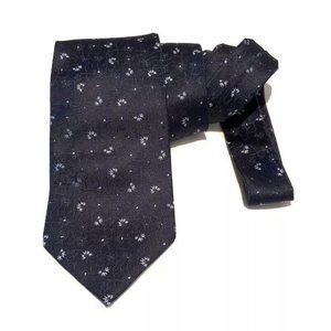 EXTRAVAGANT Blue Floral Silk Tie ITALY 60”/ 3.7" GC
